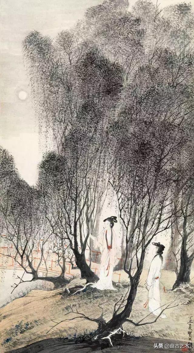 国画老树怎么画,国画泼墨老树的画法