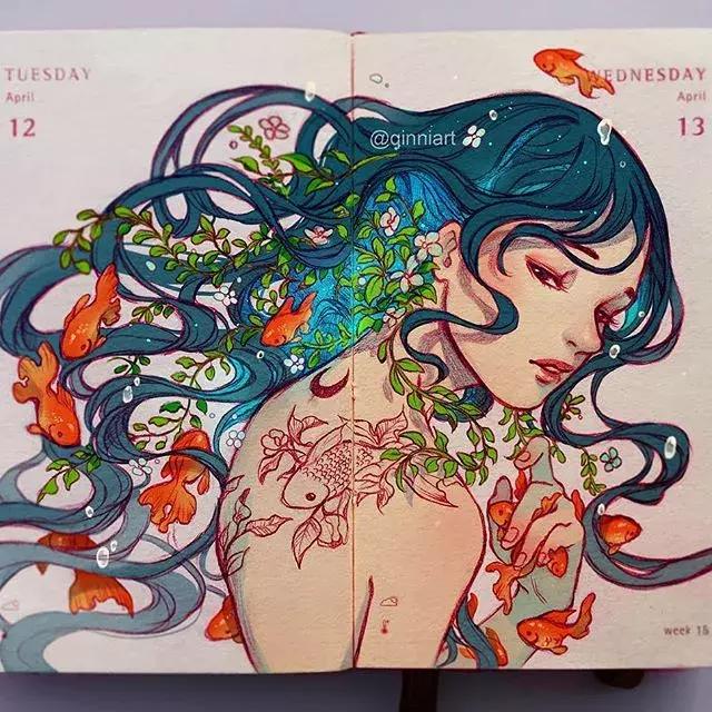 一个经历三次心脏手术，却依旧坚强，用水彩把伤痛化作星辰的女孩