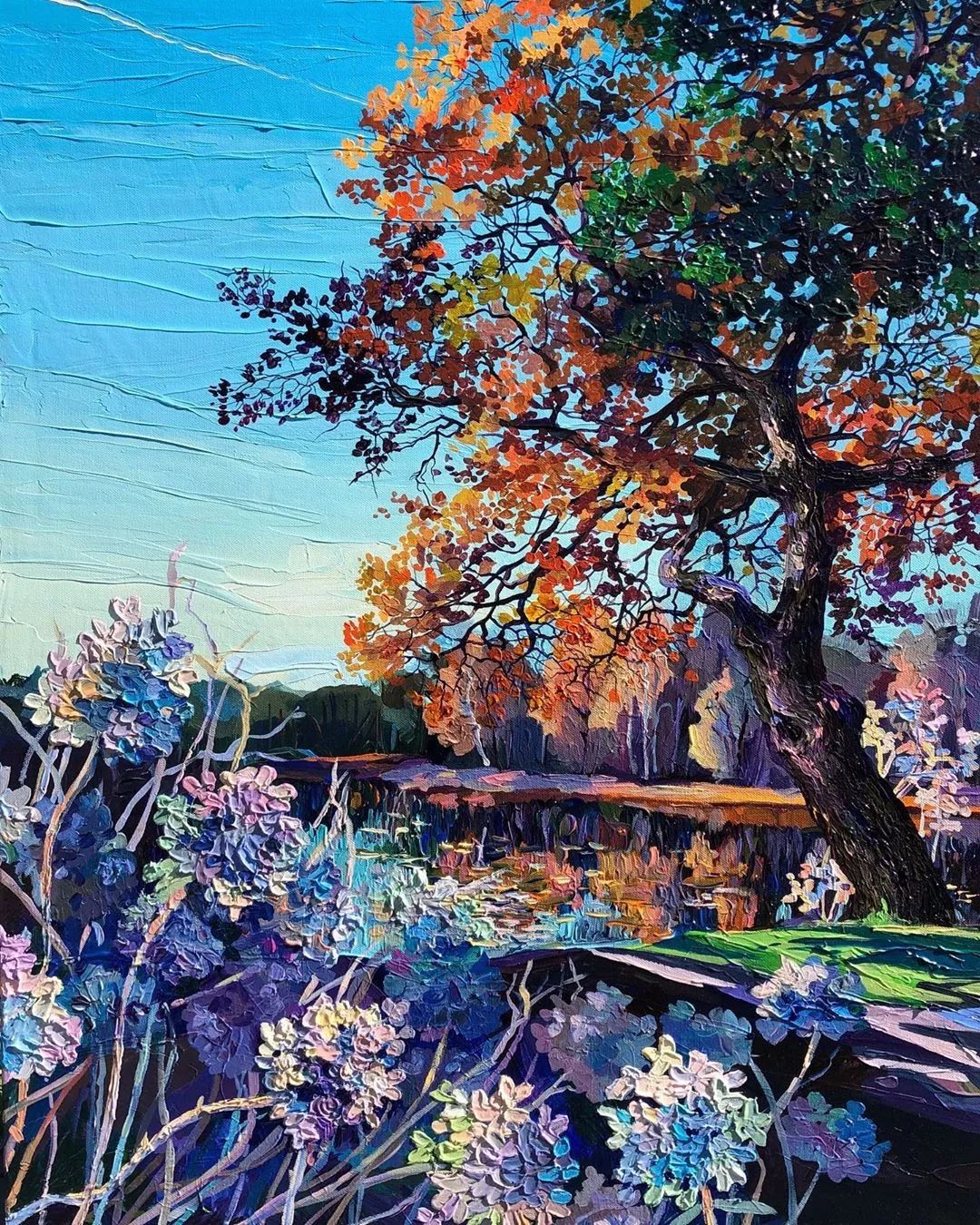 简单又有艺术感的油画怎么画,油画风景细节怎么画