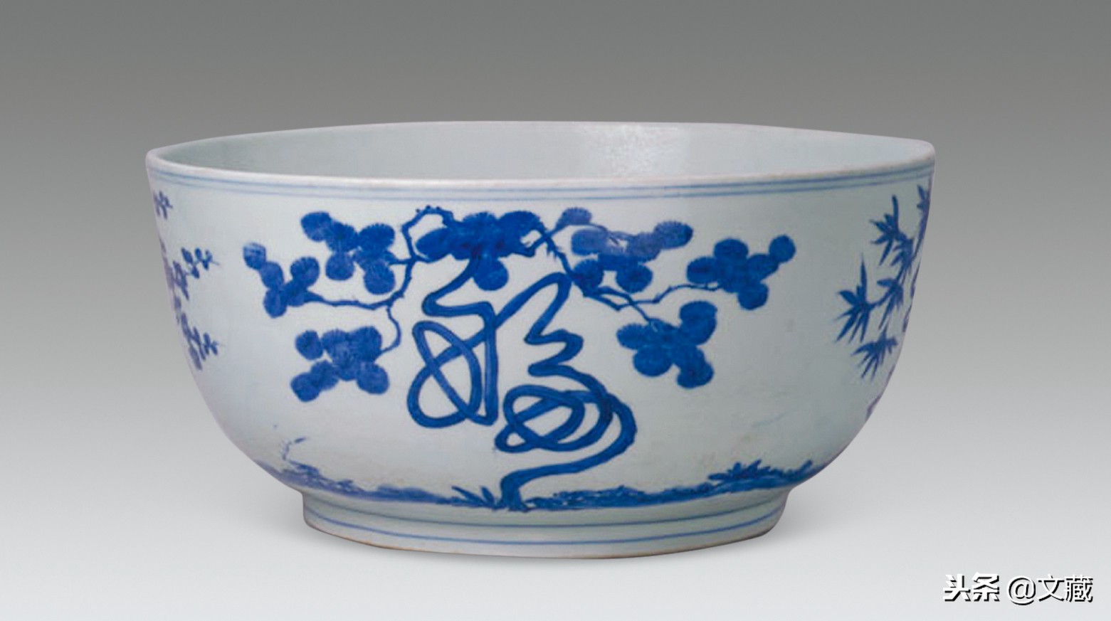 青花瓷这种瓷器有多少年的历史了,清代乾隆时期瓷器碗青花瓷