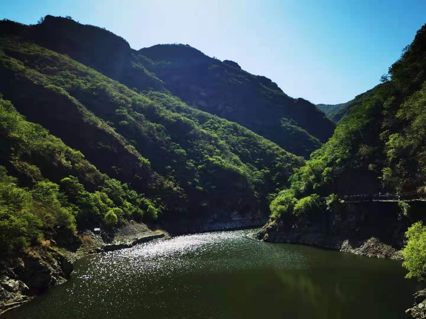 打卡北京双龙峡风景区,十里溪流百潭瀑布,北方小九寨名不虚传