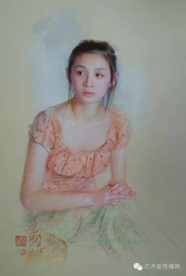 王剑的绘画作品欣赏,画家王剑粉笔画作品欣赏