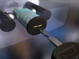 钥匙是怎么插进锁的解剖图,钥匙怎么解开密码锁