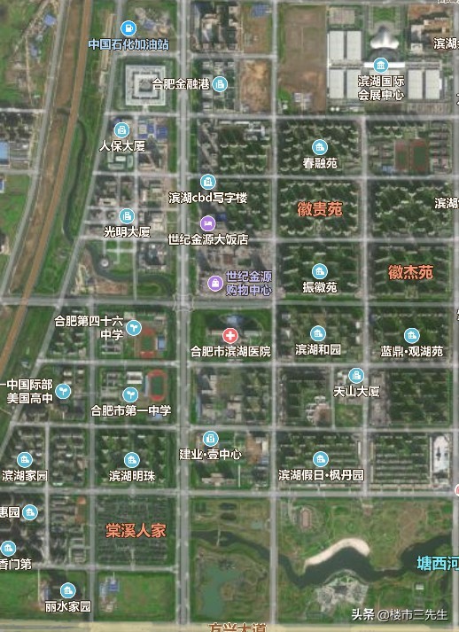 合肥滨湖新区十年变化对比图片,合肥滨湖新区全面分析