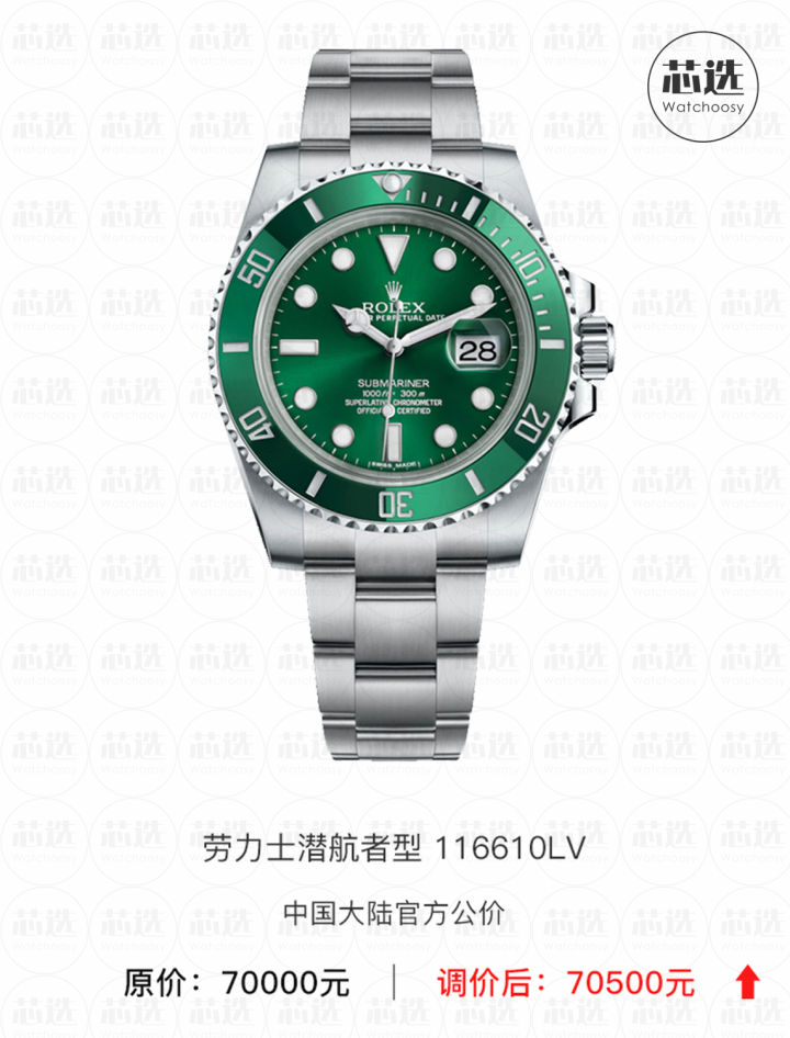 劳力士2021调价,劳力士2019调价前后价格