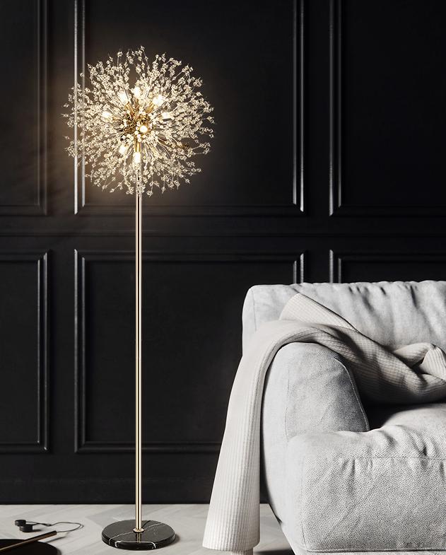 简约中式落地灯图片大全,极简轻奢无主灯效果图