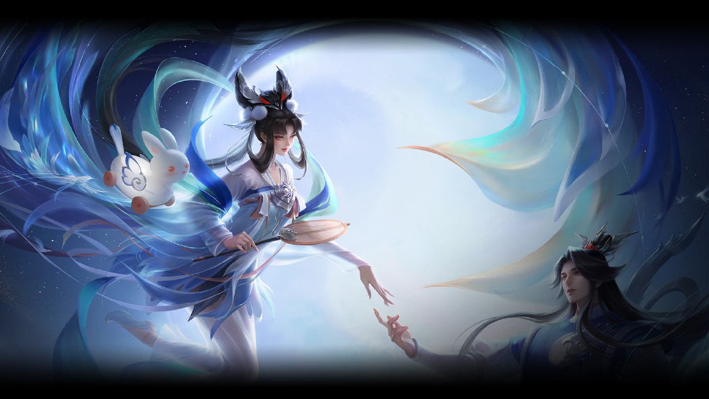 王者荣耀云中君瑶情人节皮肤展示,王者荣耀嫦娥后羿牛郎织女