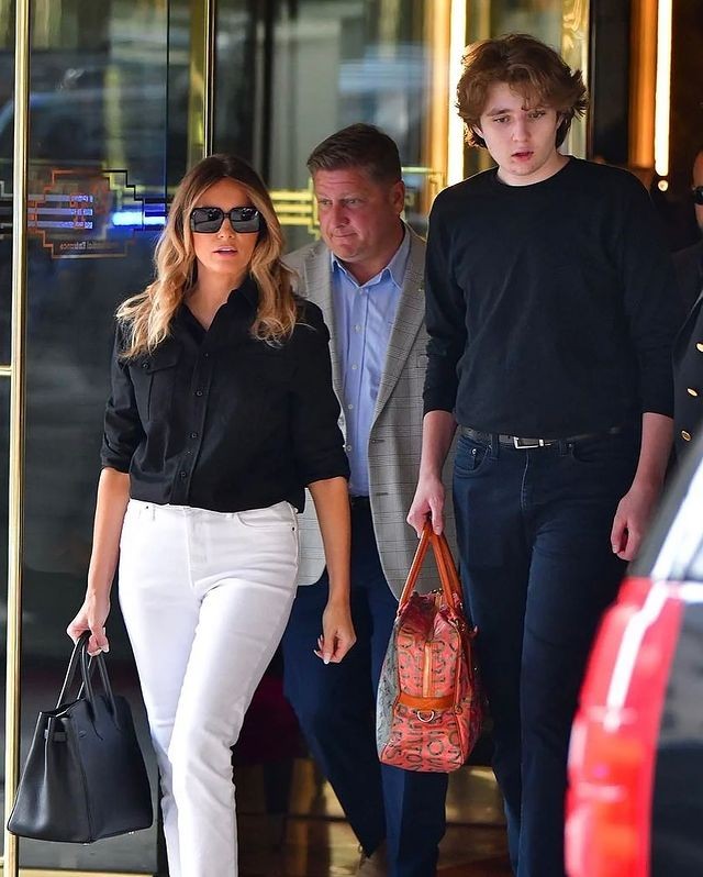 特朗普小儿子身高2米，才15岁已有小肚腩，有钱有颜的人生真任性