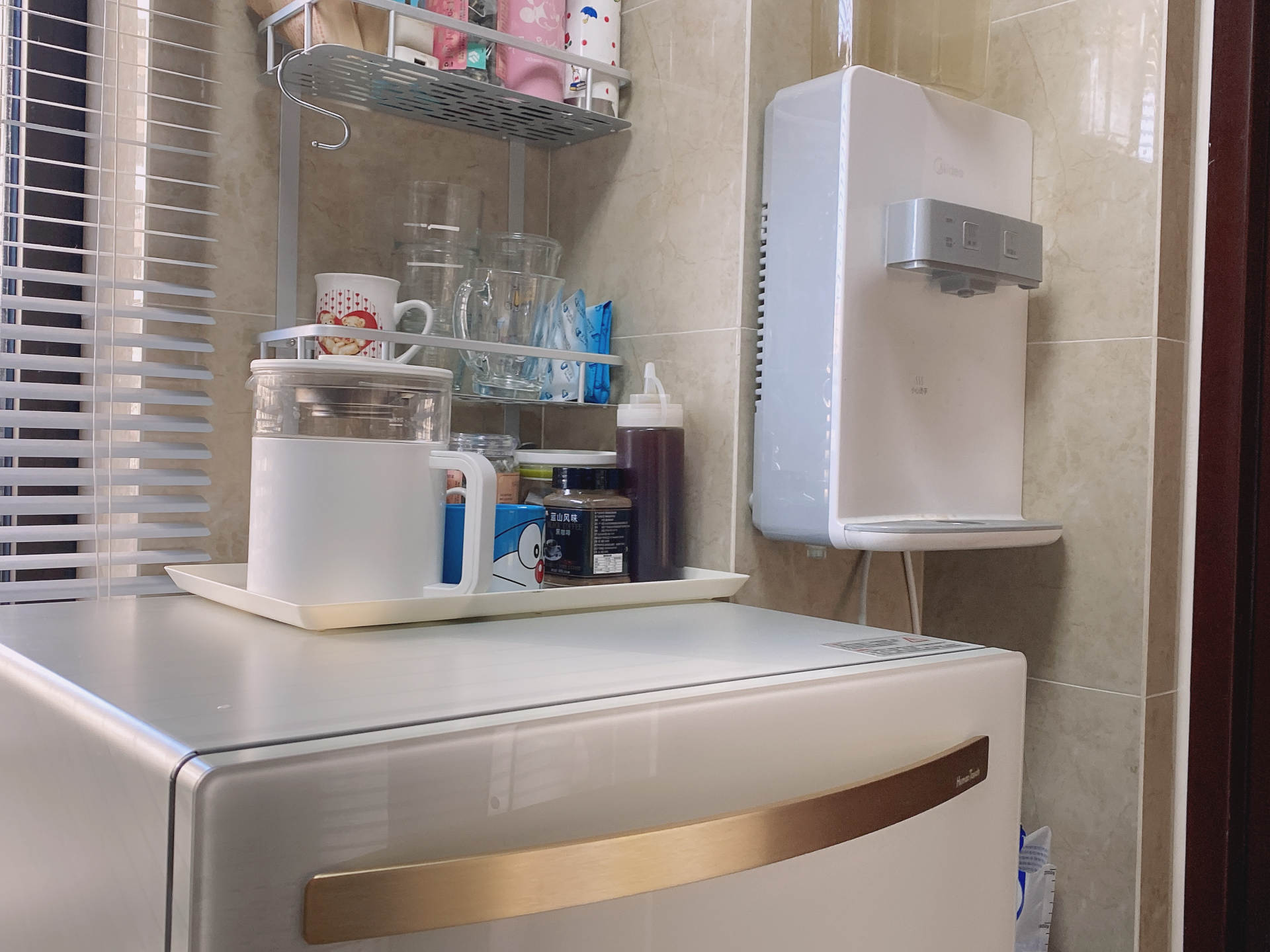 小户型窄台面嵌入式超薄洗碗机,慧曼c2小型台面洗碗机