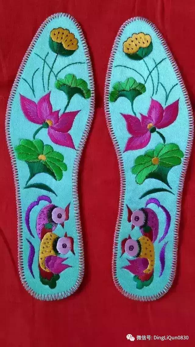 刺绣作品简单的,老式刺绣喜字的鞋垫刺绣方法