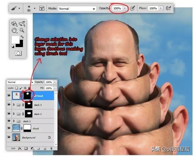 ps制作超现实创意人像,通过ps制作一幅超现实人像特效