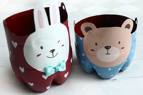 可乐瓶盖自制简易盆栽,可乐瓶废物利用做盆栽