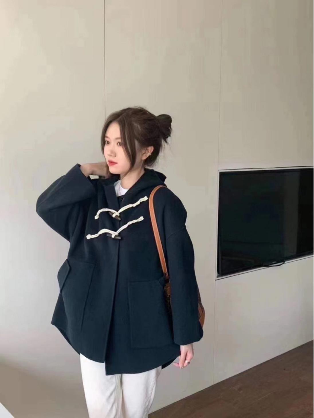 韩系大衣冬高级感搭配,冬季大衣怎么穿搭好看图片