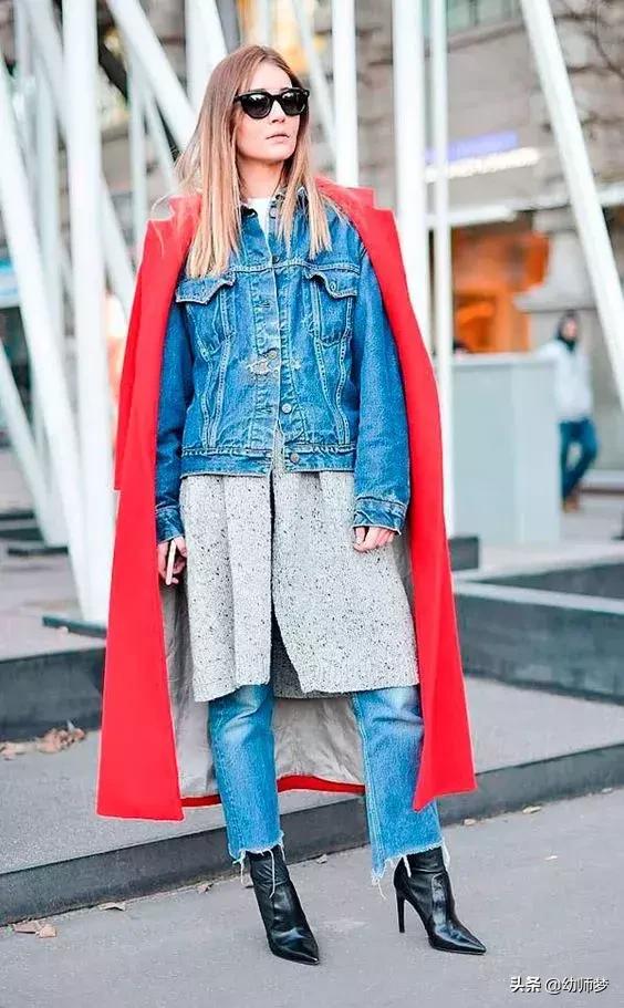 裙子套裤子,今年秋季流行穿裙子裤子超级时髦