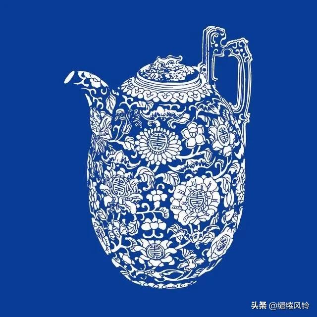 青花瓷花纹图案欣赏,青花雕瓷图片欣赏