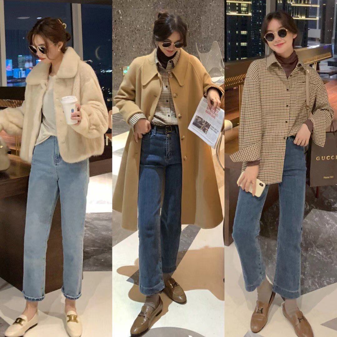 很有冬日韩系穿搭韵味,简约耐看的韩系秋冬穿搭范本