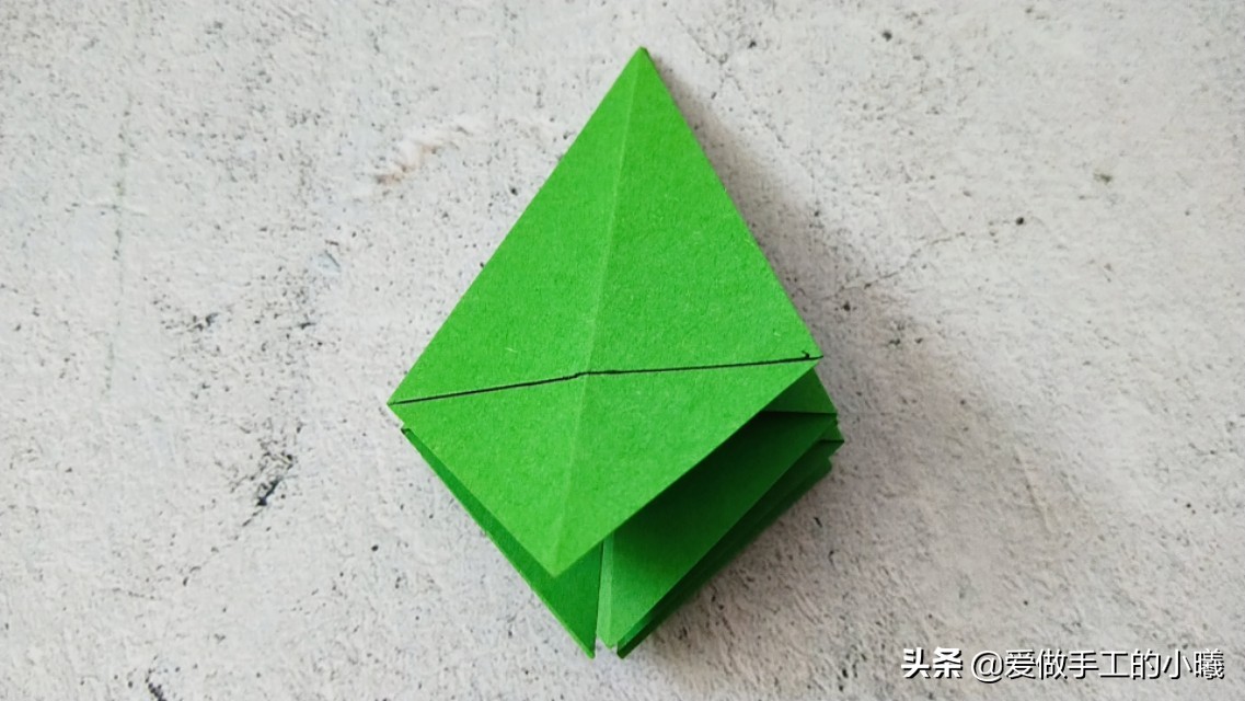 儿童手工折纸圣诞树,折纸圣诞树立体贺卡