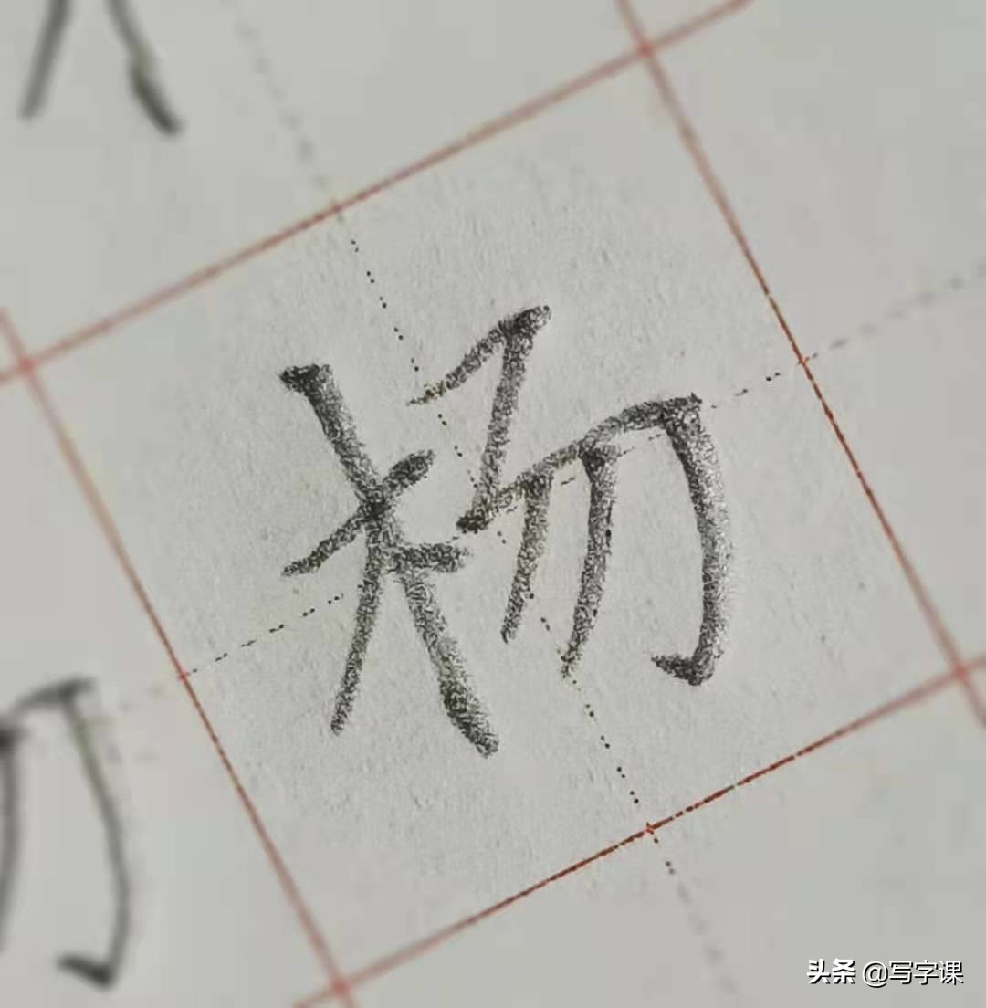 每日练字杨字写法,杨的笔画顺序正确写法