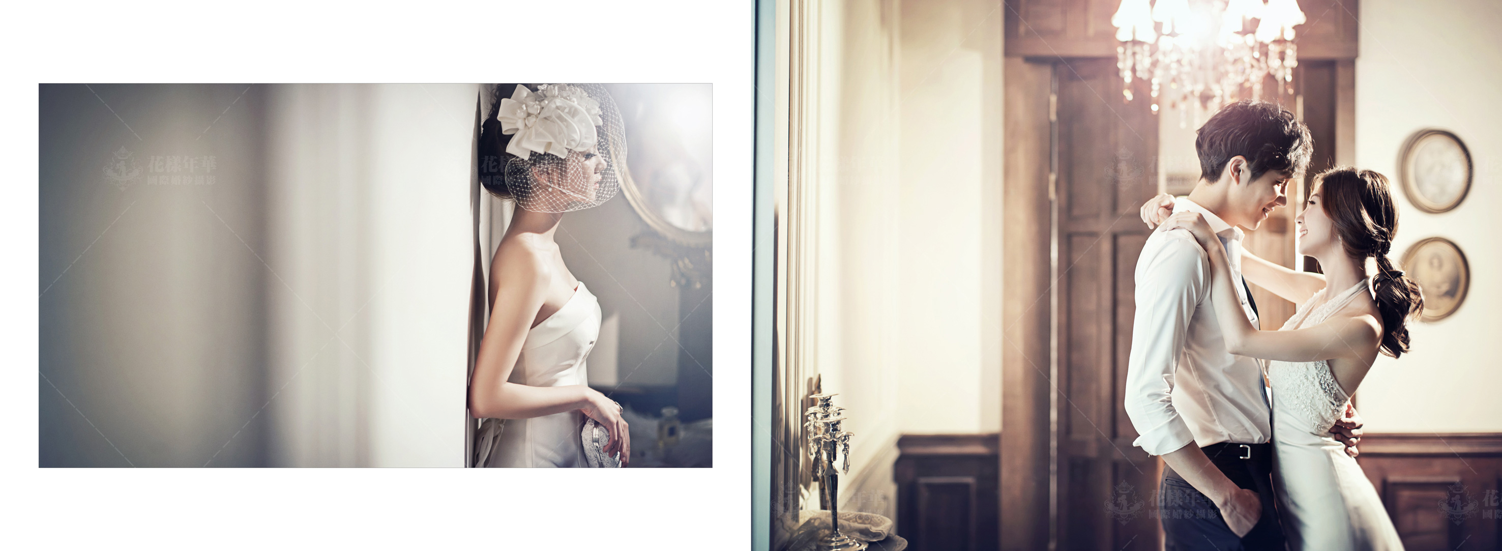 法式复古风格外景婚纱照,韩式婚纱照风格室内图片