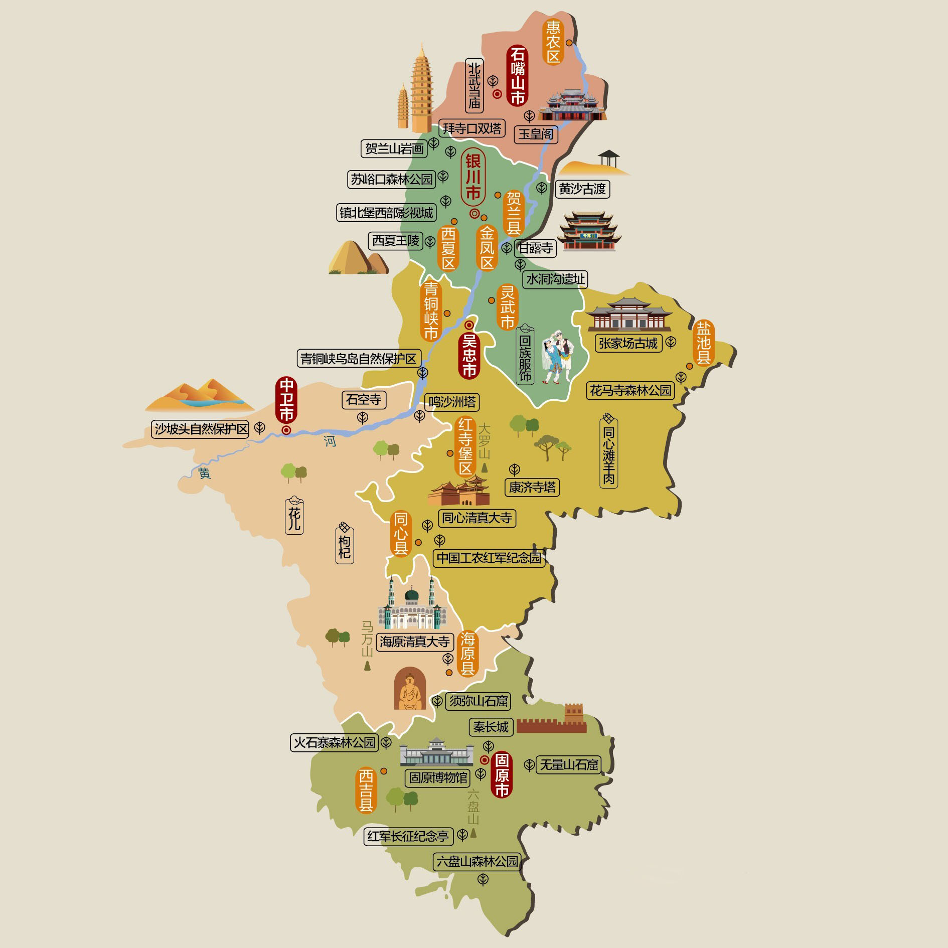 宁夏一路游,宁夏旅游简介