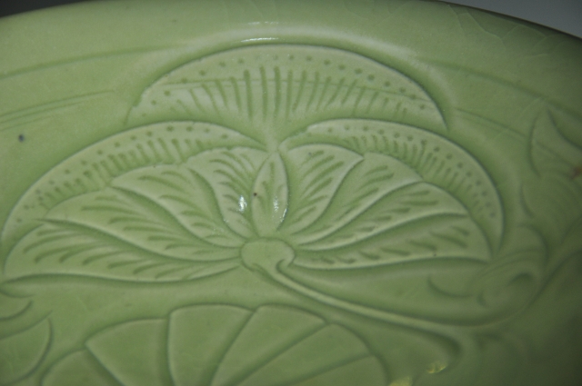 耀州窑刻花斗笠盏,耀州窑斗笠盏剔花和刻花的区别