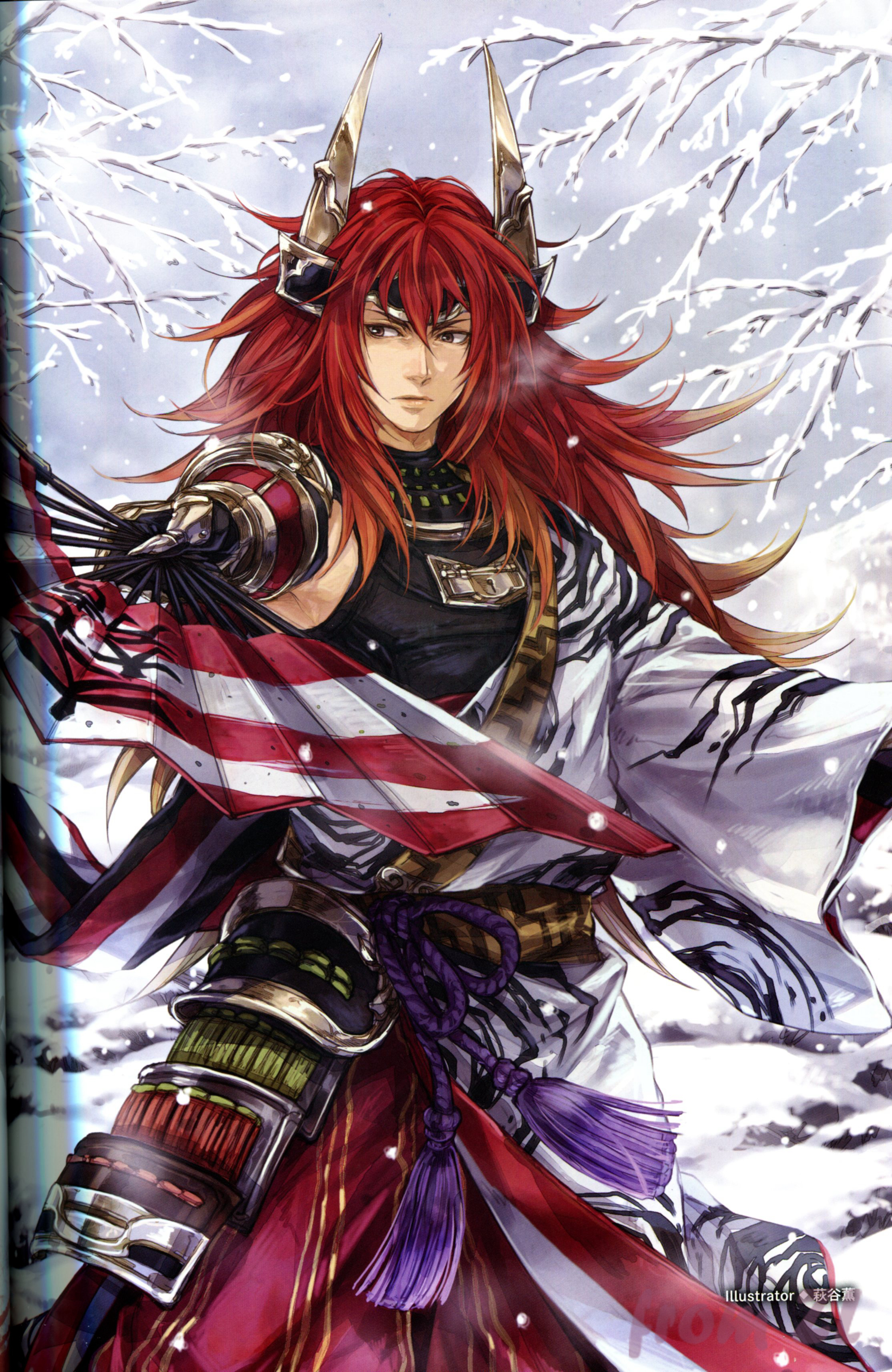 战国无双4设定角色原画集，神无双极意55名武将CG插画壁纸欣赏