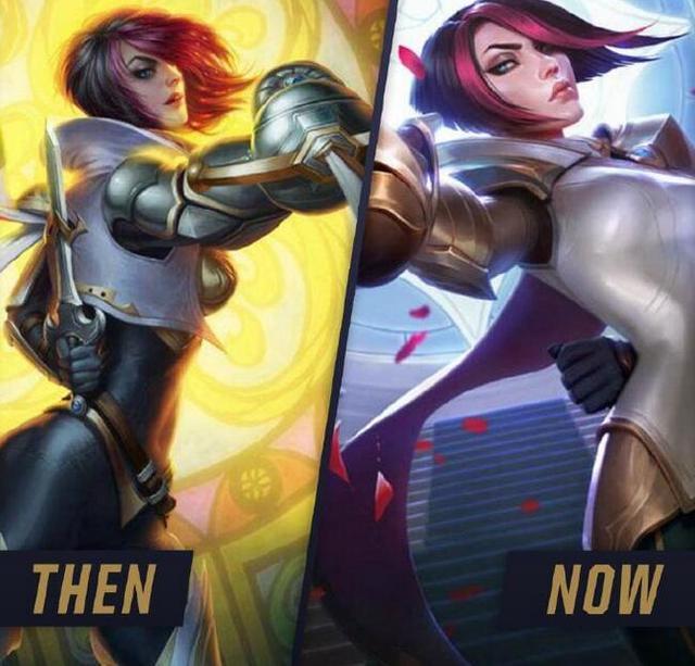 英雄联盟新旧原画对比,英雄联盟新老版本英雄对比图