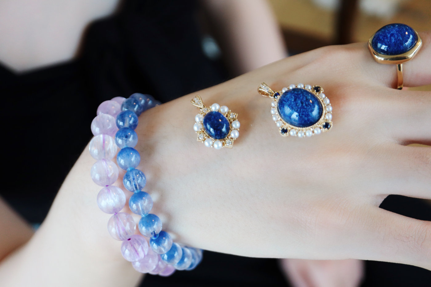 晶石发晶,五彩晶石发晶