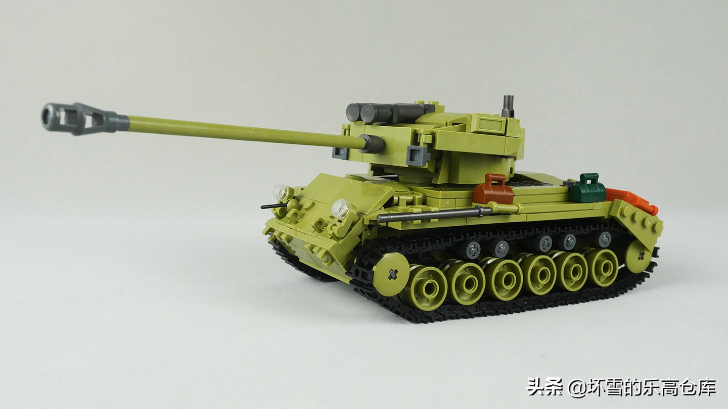 射豹勇士：小鲁班积木M26潘兴二合一套件评测