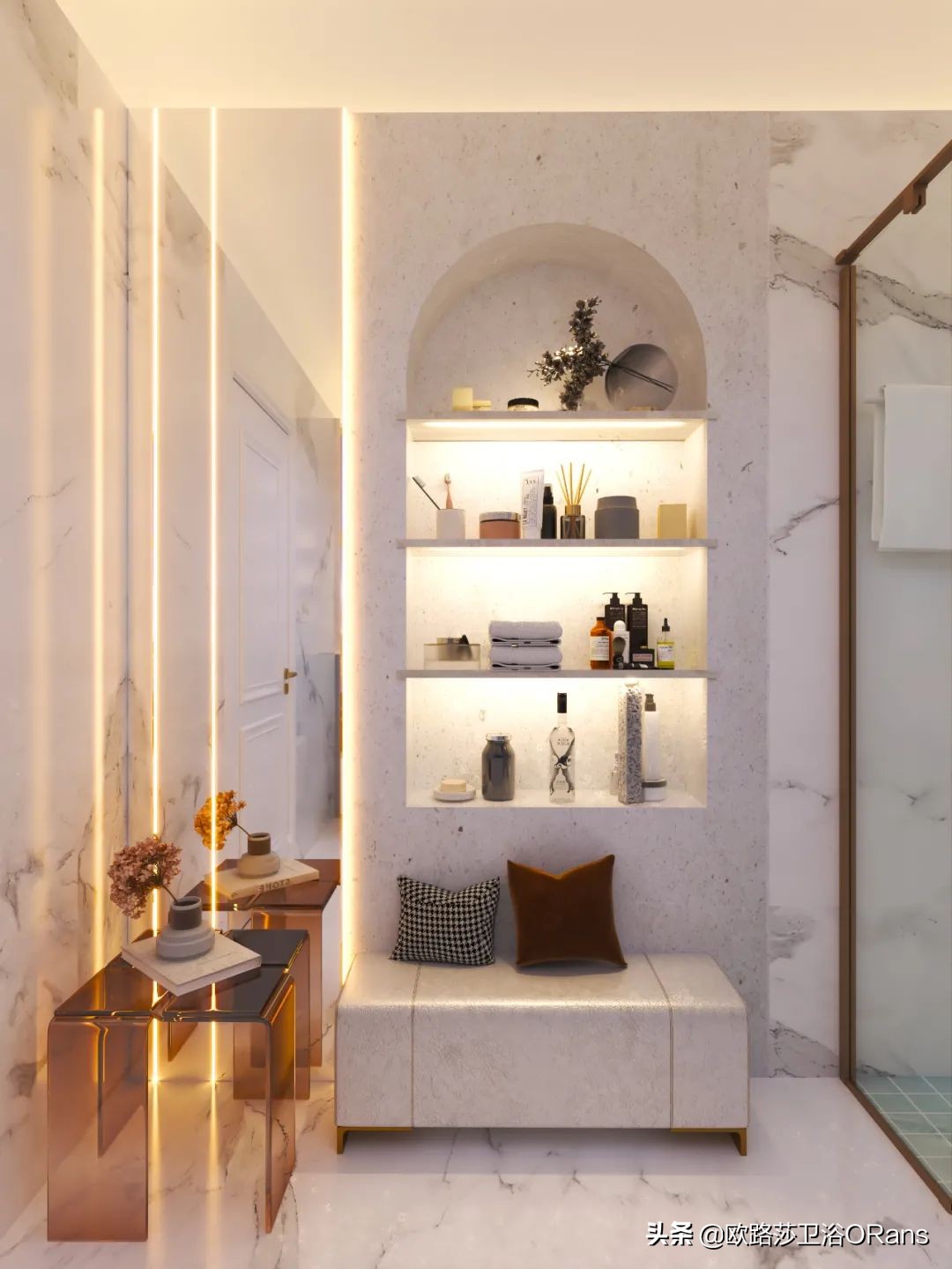 当地中海风席卷了你的浴室，是一种怎样的体验呢？