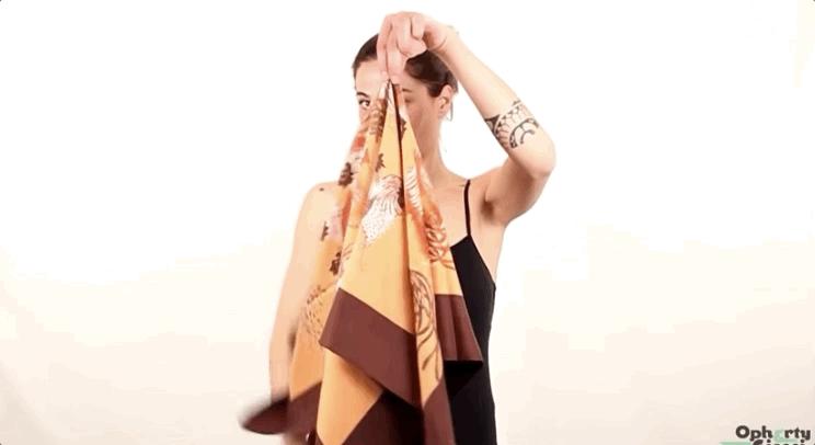 爱马仕丝巾绑法视频,爱马仕丝巾怎么绑好看