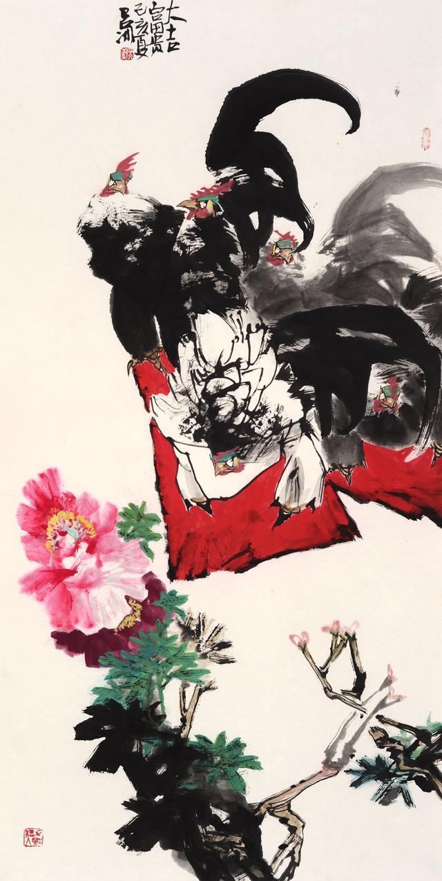 观禾博艺,画家吕冰大写意花鸟画原创