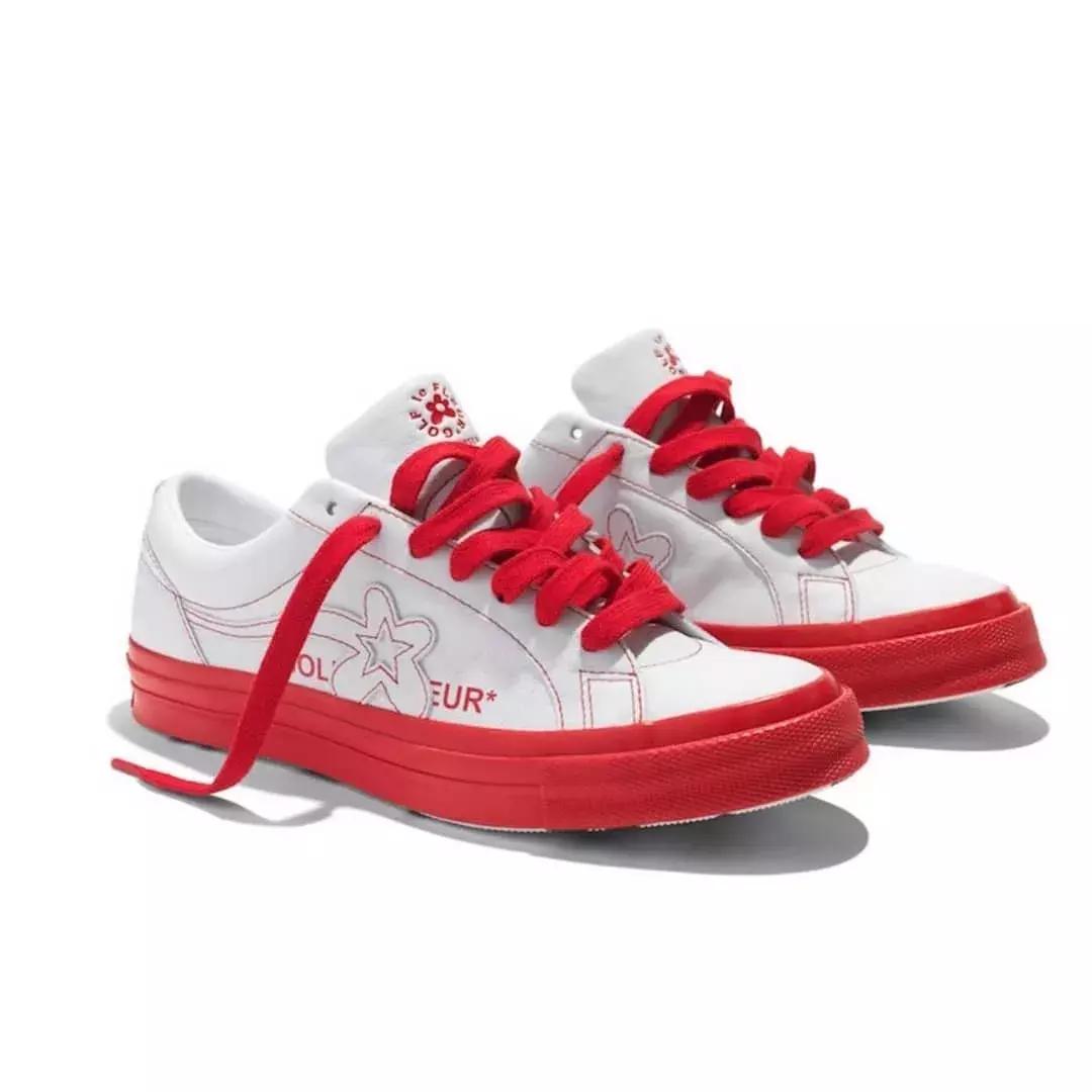 匡威小花golflefleur蓝色,匡威golf小花联名绿色