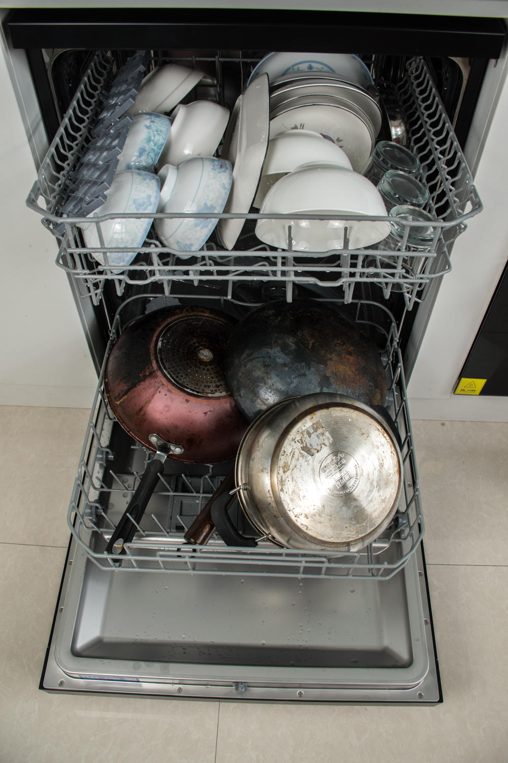 海尔洗碗机速洗与强力洗,海尔洗碗机hwy14-186bku1测评