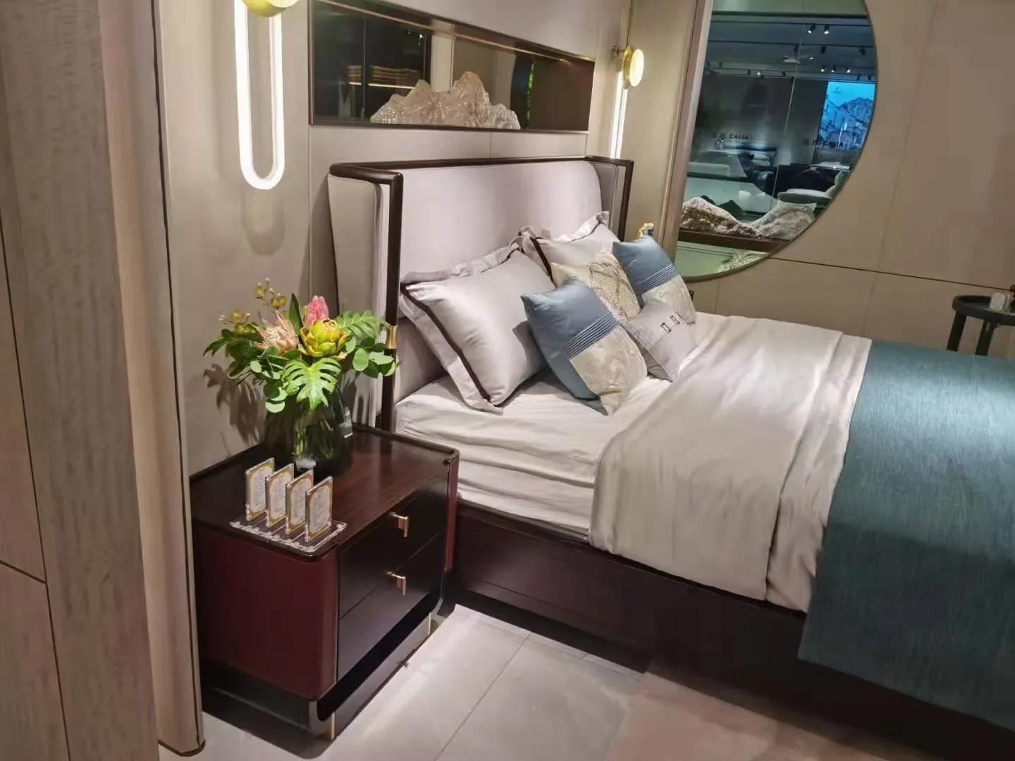 南洋迪克轻奢真皮沙发,轻奢新中式家具南洋迪克