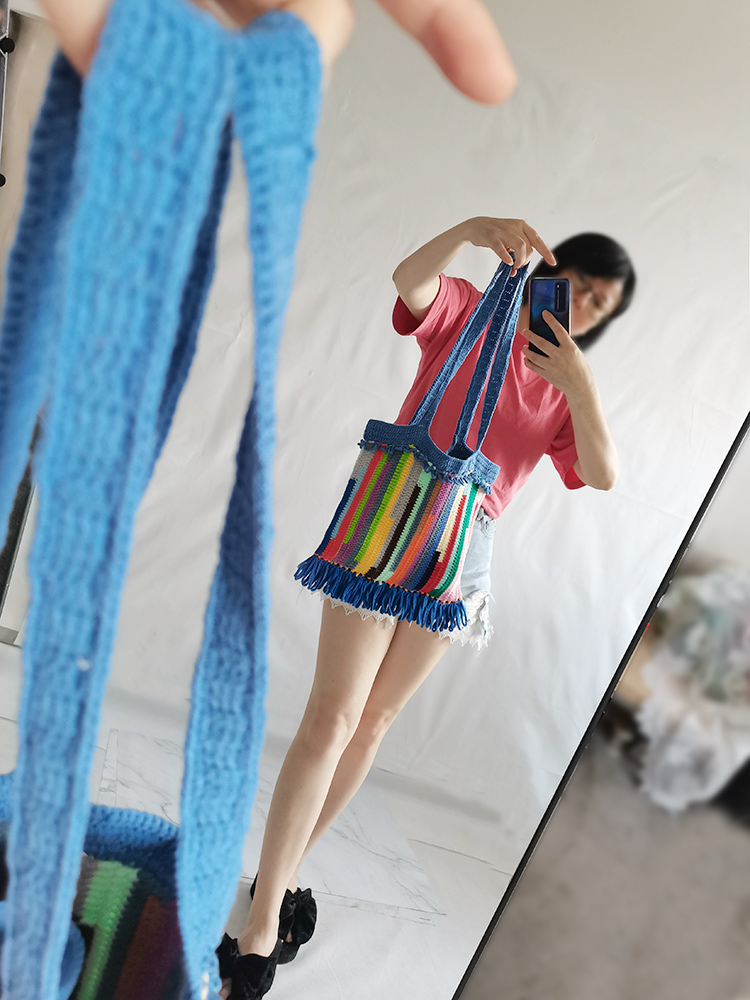 零线头的小包包的钩法,零线头可以钩什么