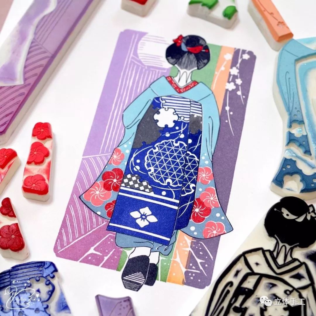 手工雕刻橡皮章教程,手工橡皮章