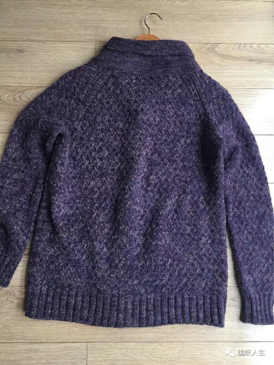 翻领开衫长毛衣棒针编织图解,棒针翻领开衫编织视频