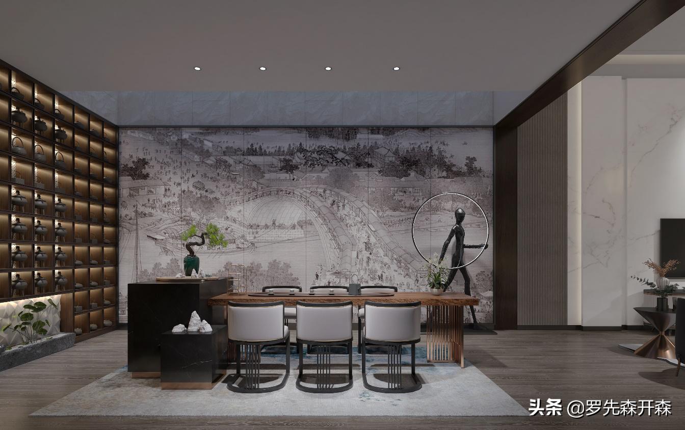 450㎡现代轻奢别墅软装设计；自然灵动，享现代雅士