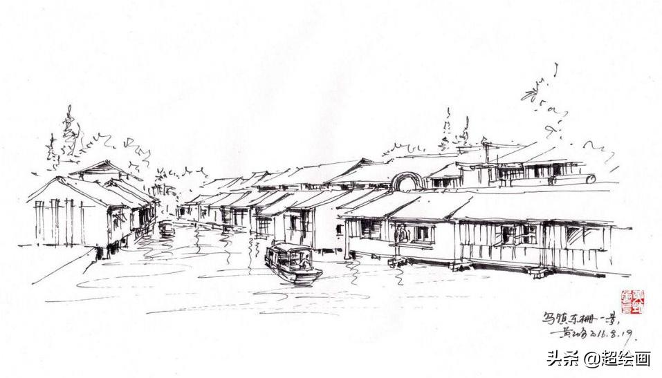 十大顶级钢笔画速写,钢笔速写100幅图片