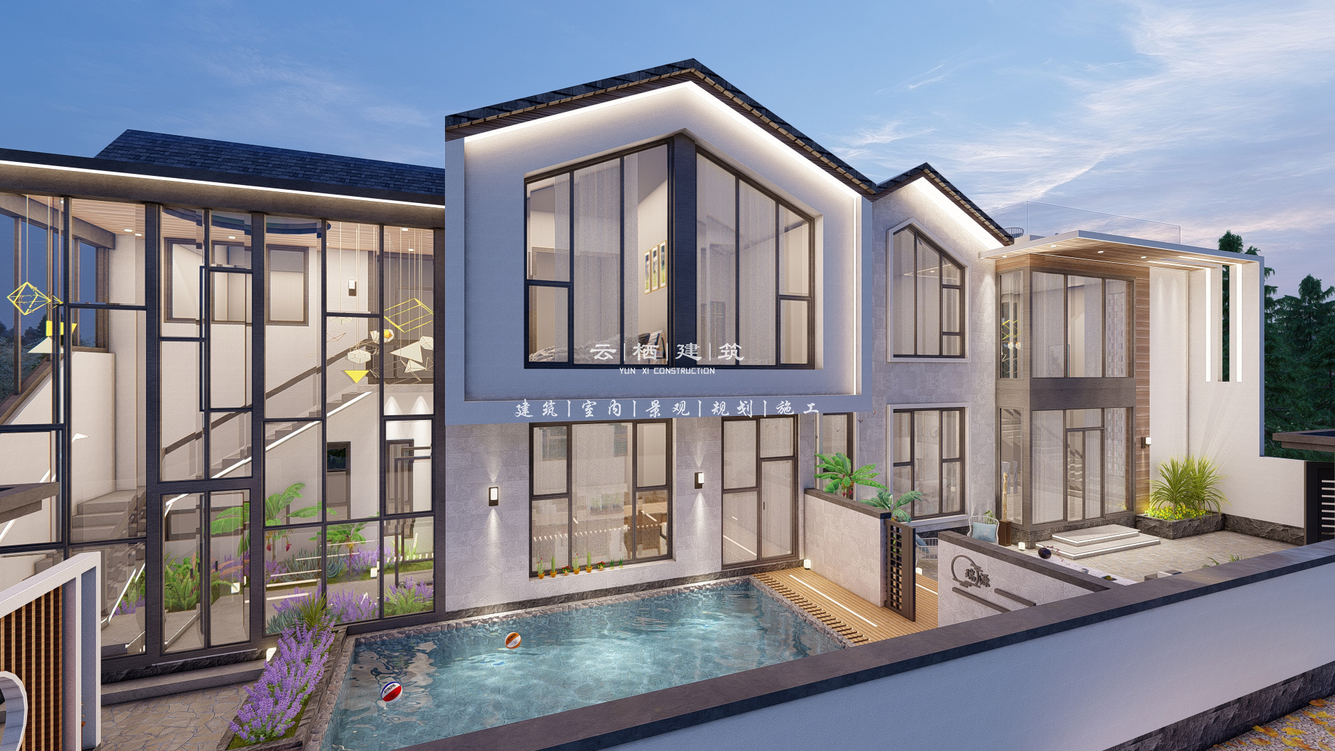 兄弟双拼别墅高大尚,9米开间兄弟双拼房实景图