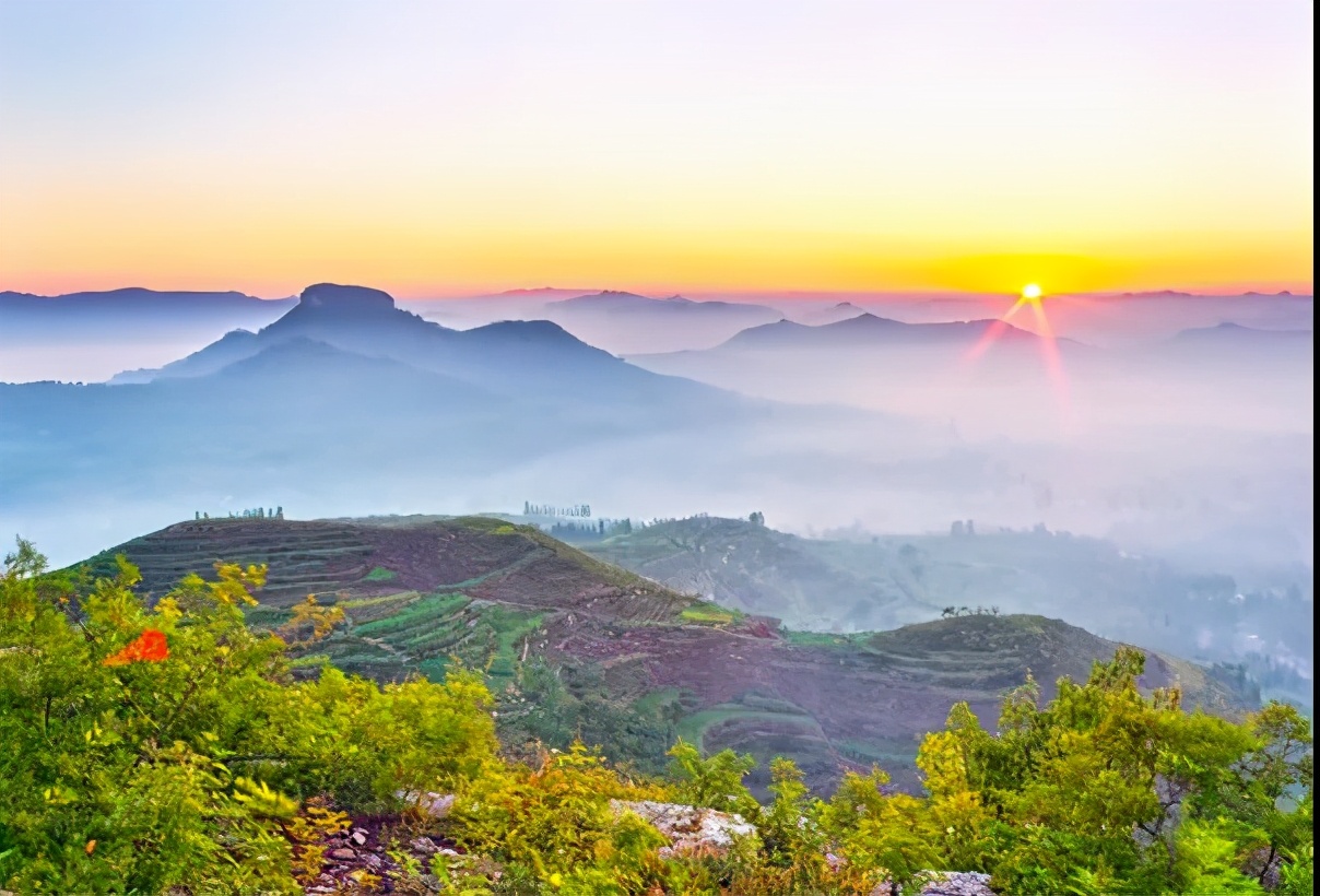 山东沂蒙山峡谷,沂蒙山区深山处