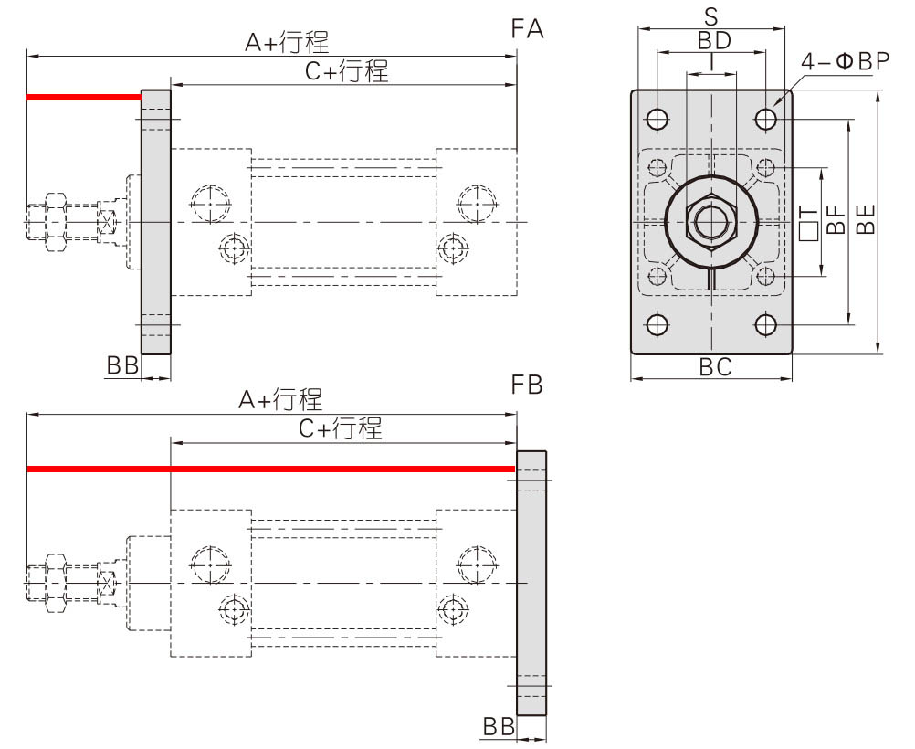 搅拌站气缸型号和规格尺寸,分气缸的规格尺寸
