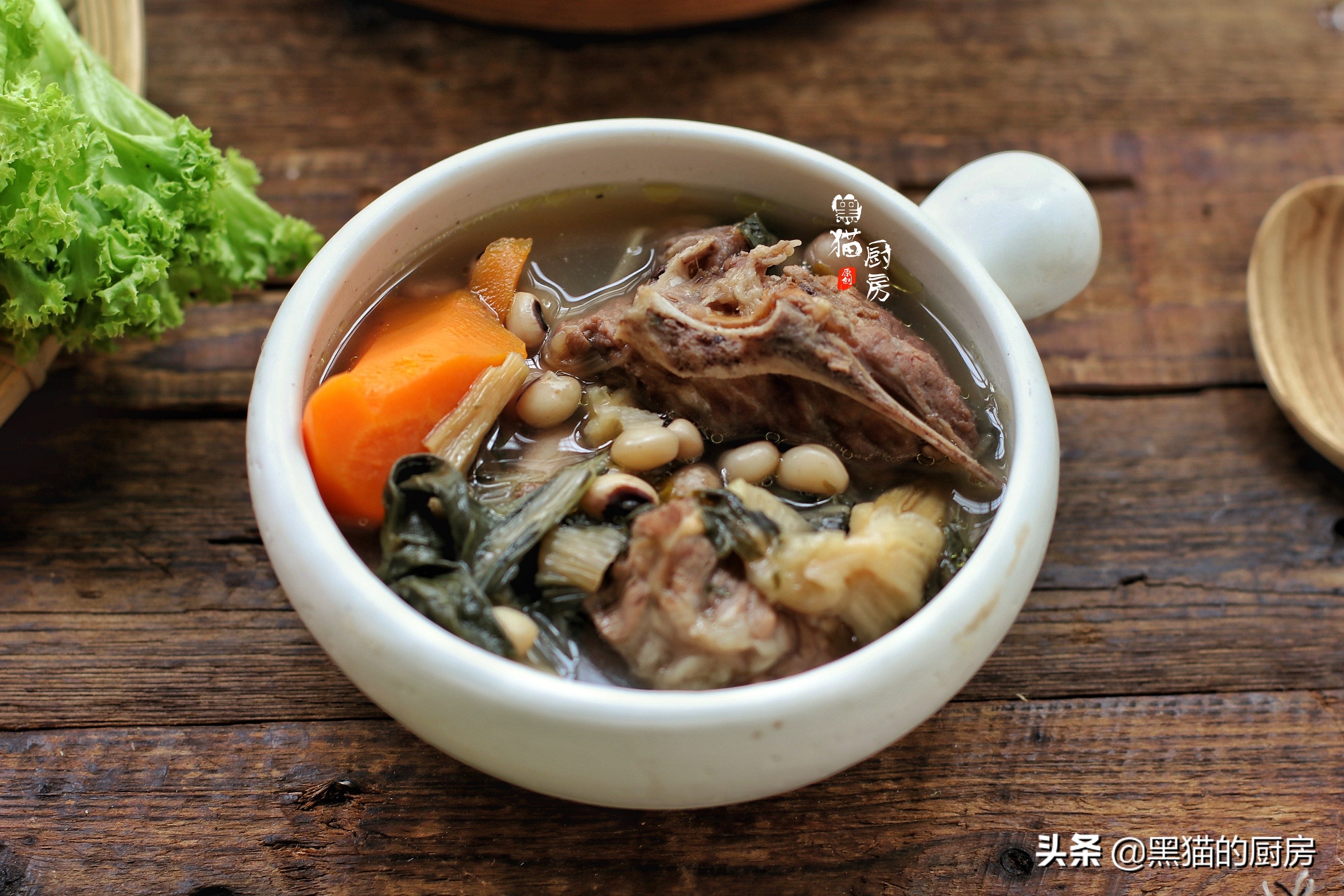 菜干和什么一起煲汤,冬天菜干清润祛湿汤