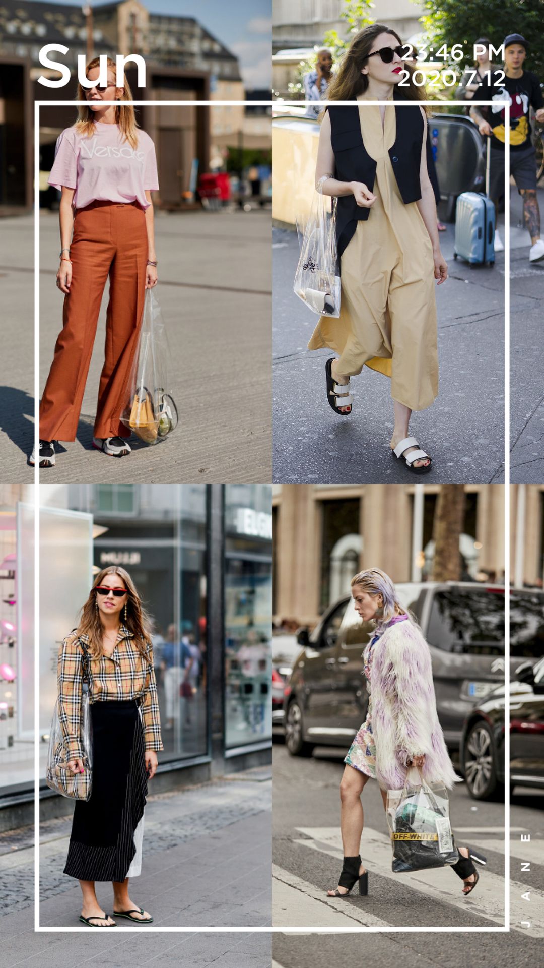 普通包包背腻了,试试“PVC”元素的包包吧,时髦吸睛很高级