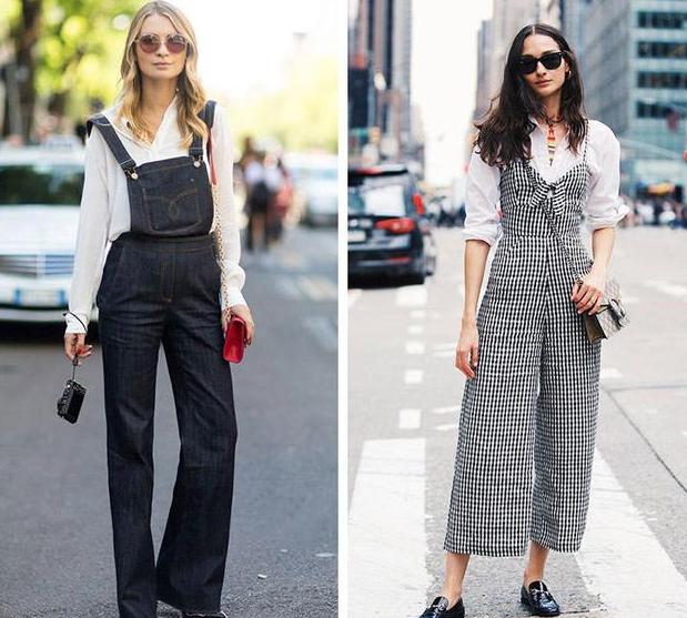 背带裤穿搭法则，这么穿很减龄