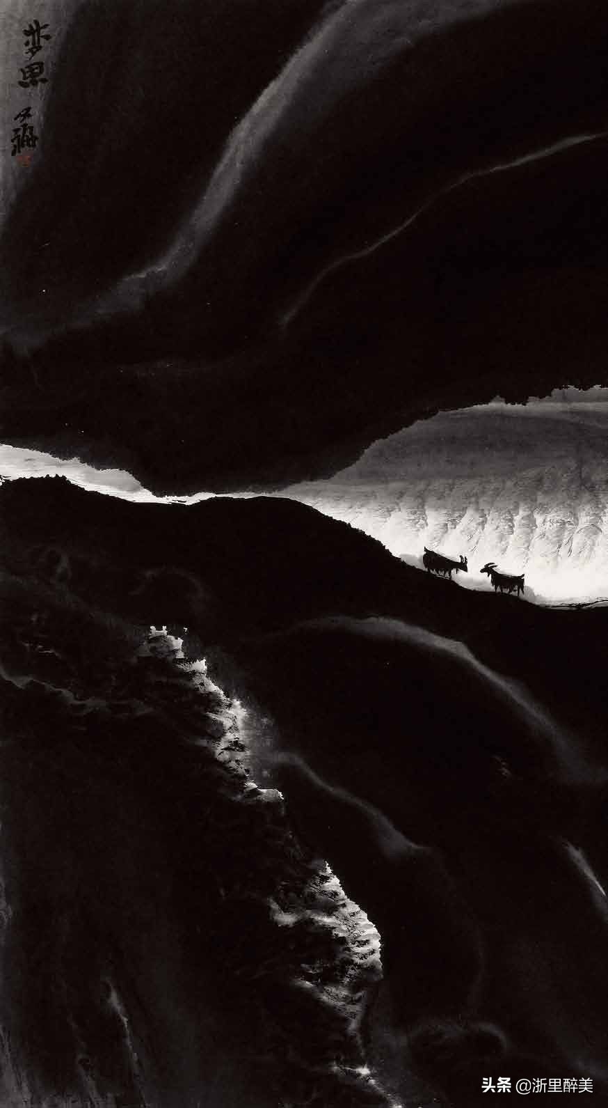 他师从李可染，一生专注画太行山：用一滴墨画出中国极致山水之美