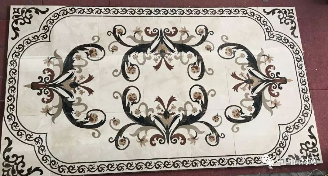 中式别墅石材水刀拼花图册,顶级石材水刀拼花