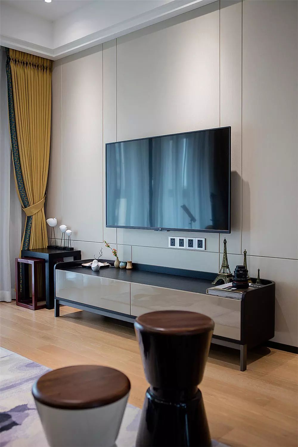 阳新尚湖湾122㎡现代简约风格3室2厅装修设计效果