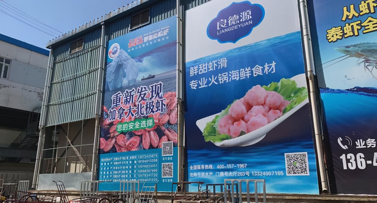 大连白虾批发市场,大连辽渔国际水产品市场北极虾